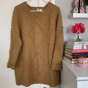 Moth Brown Textured Sweater